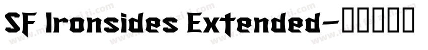 SF Ironsides Extended字体转换